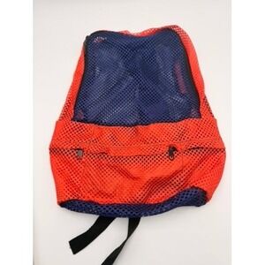 Unbranded‎ Mesh Backpack Unisex Large Red Navy Blue Excellent Sporty Breathable
